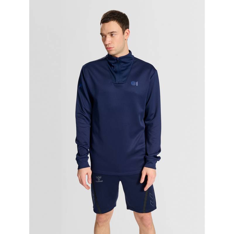 hummel hmlCOURT HALF ZIP L/S Sweatshirt Herren