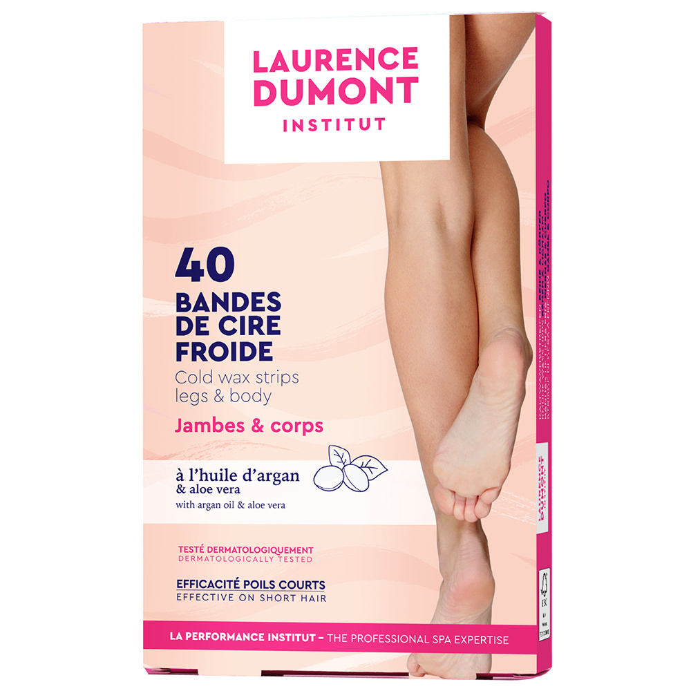 Laurence Dumont LAURENCE DUMONT INSTITUT 40 Bandes de Cire Froide Jambes & Corps Bande de cire froide