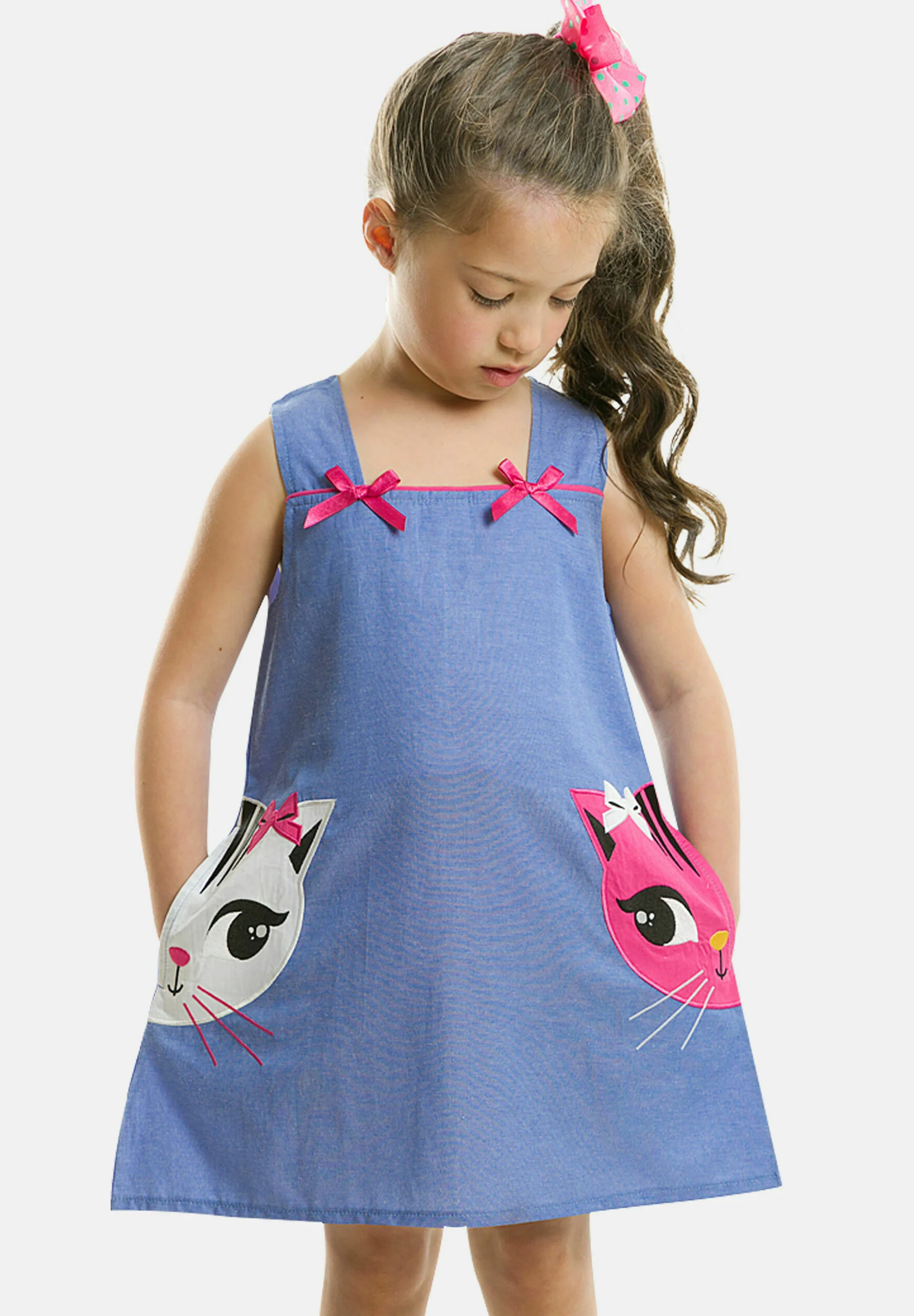 Denokids TWIN CATS - Vestido vaquero