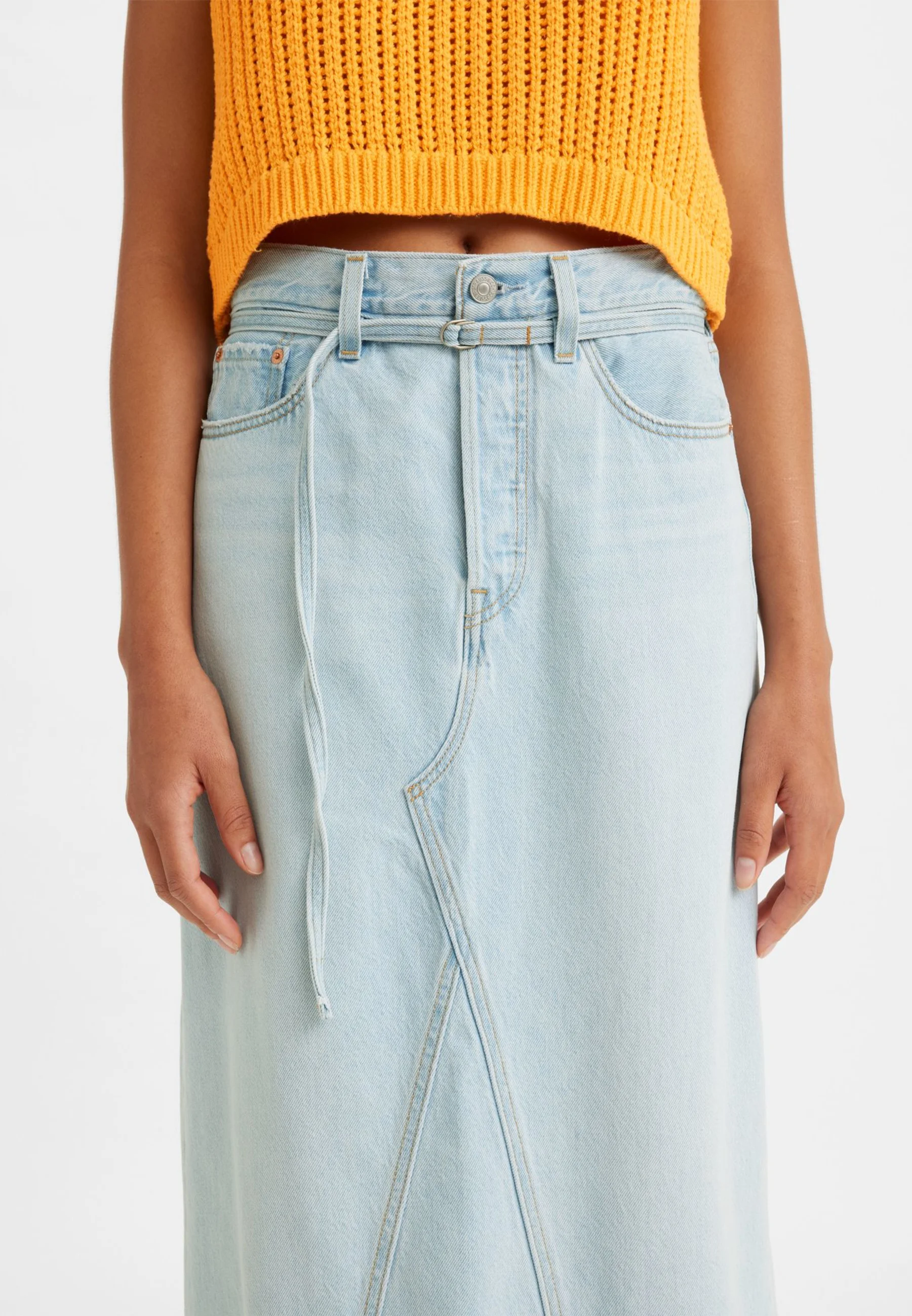Levi's® ICONIC LONG SKIRT BELT - Falda larga