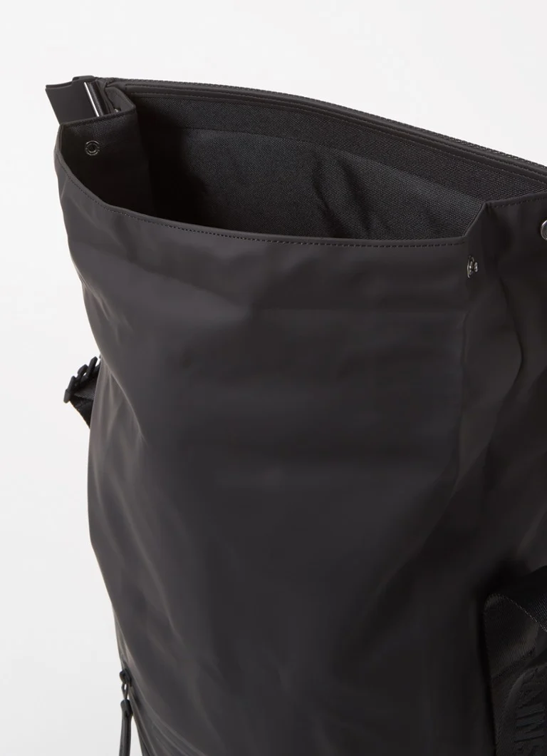 Rains Trail Rolltop backpack with 16-inch laptop compartment and water-repellent coating