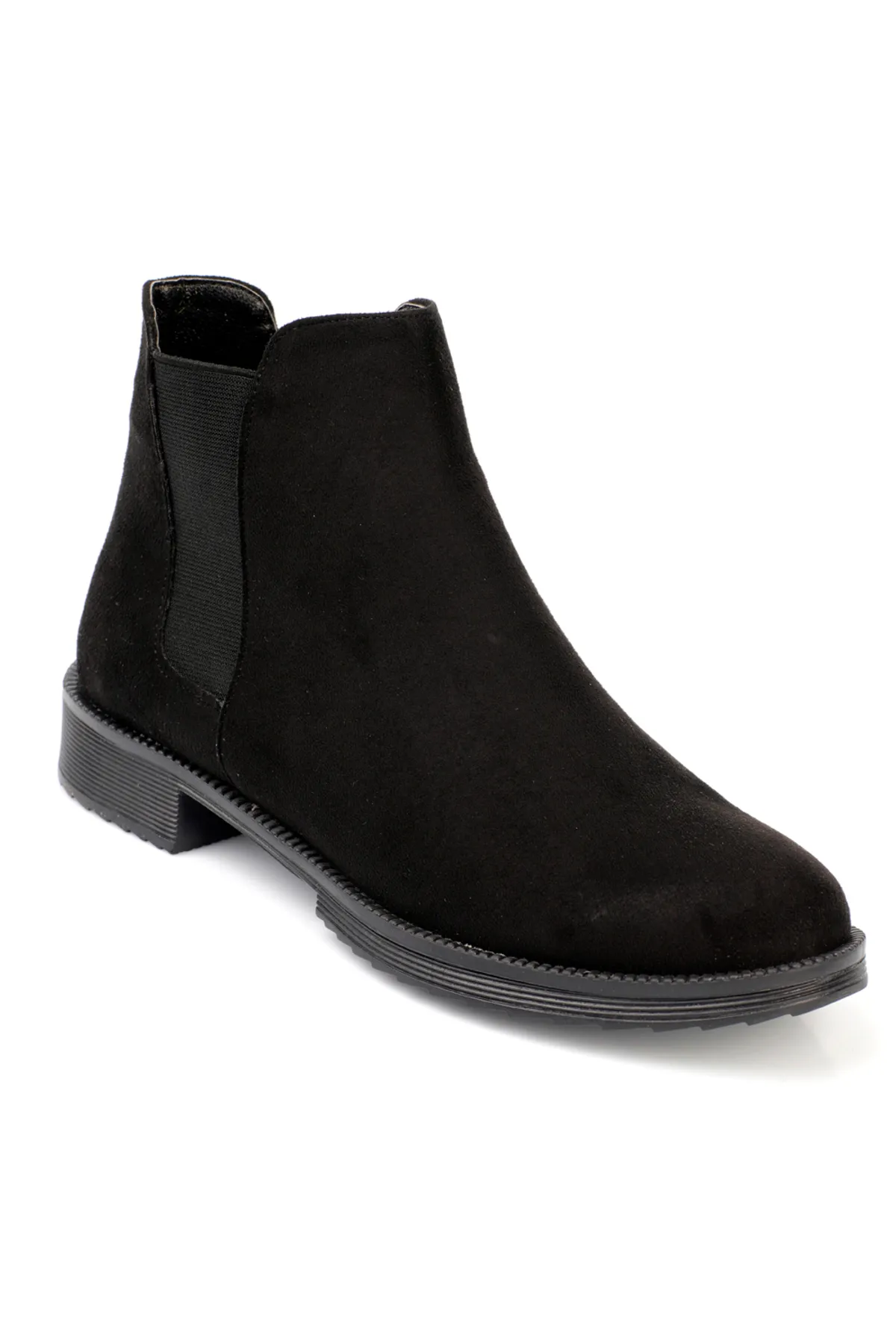 Capone Outfitters  Knöchellange, seitlich elastische Damenstiefel mit runder Zehenpartie