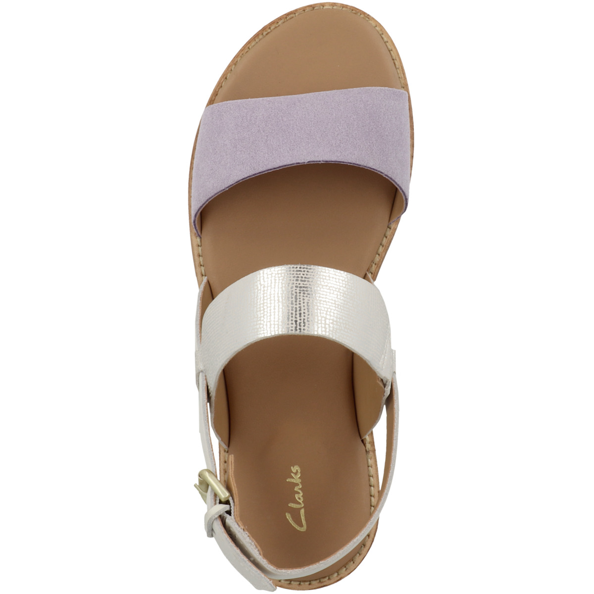Clarks Karsea Strap Sandale lila