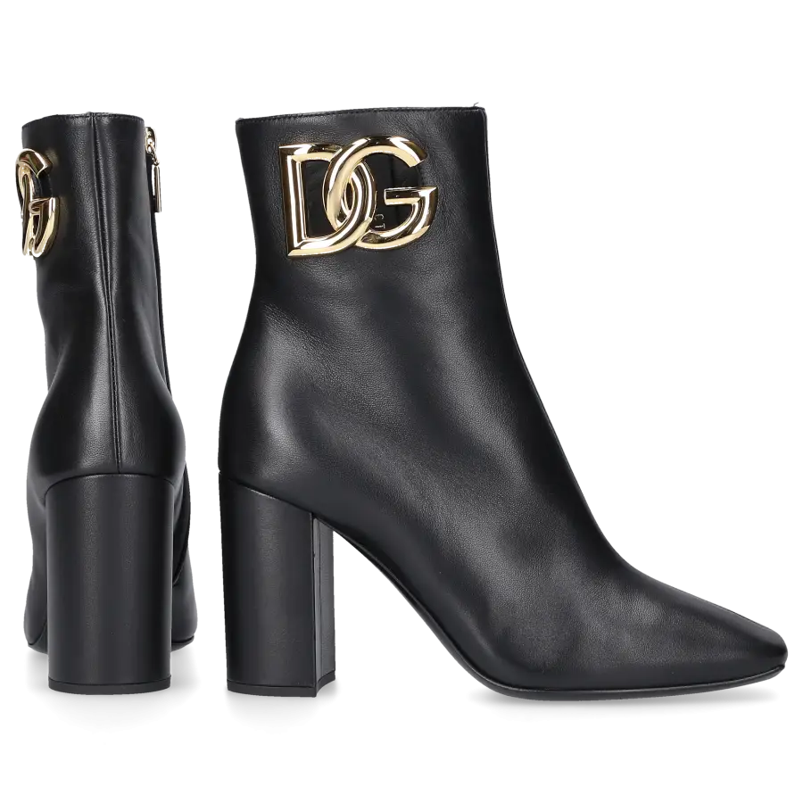 Dolce & Gabbana - Klassische Stiefeletten JACKIE Kalbsleder - schwarz