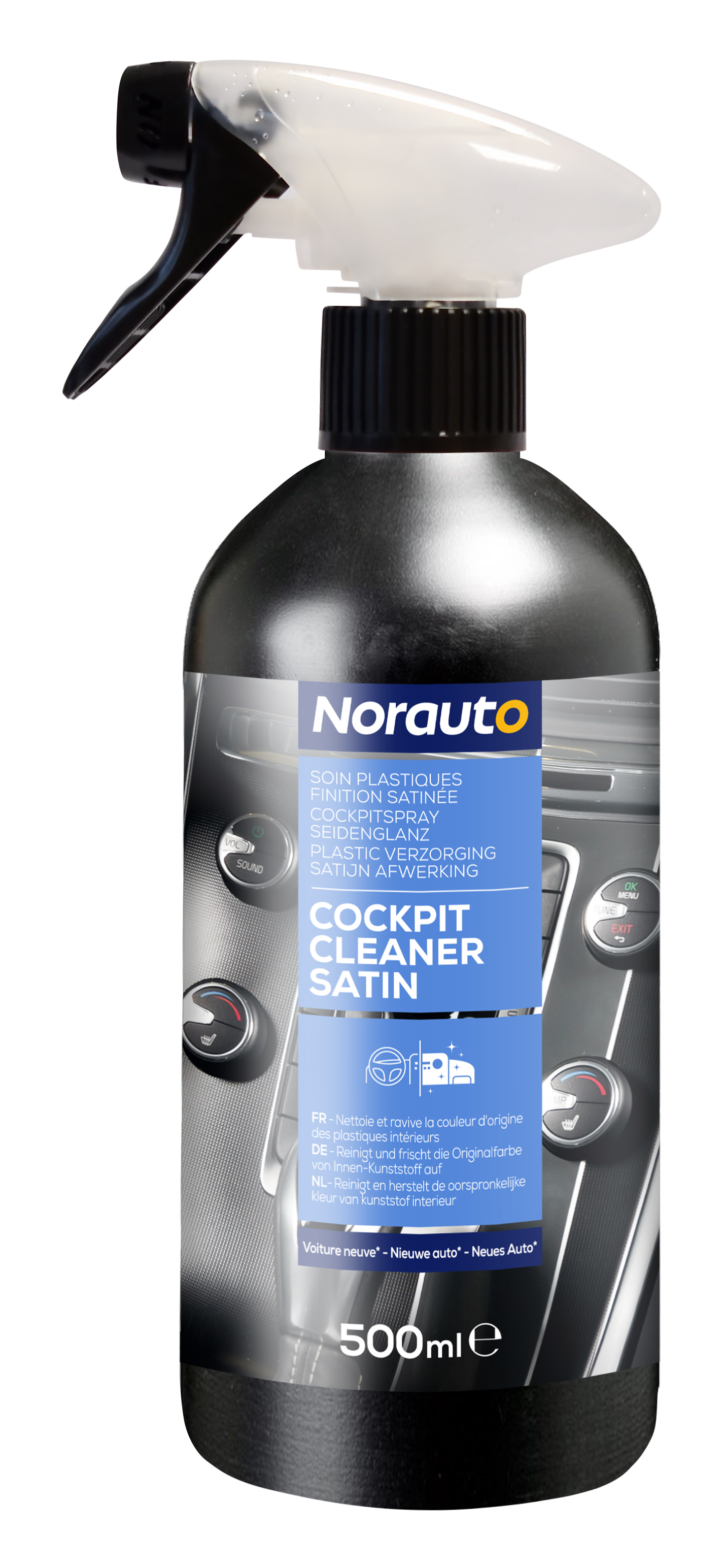Norauto Cockpitreiniger Satin Finish, New Car Parfum, 500 ml - ATU