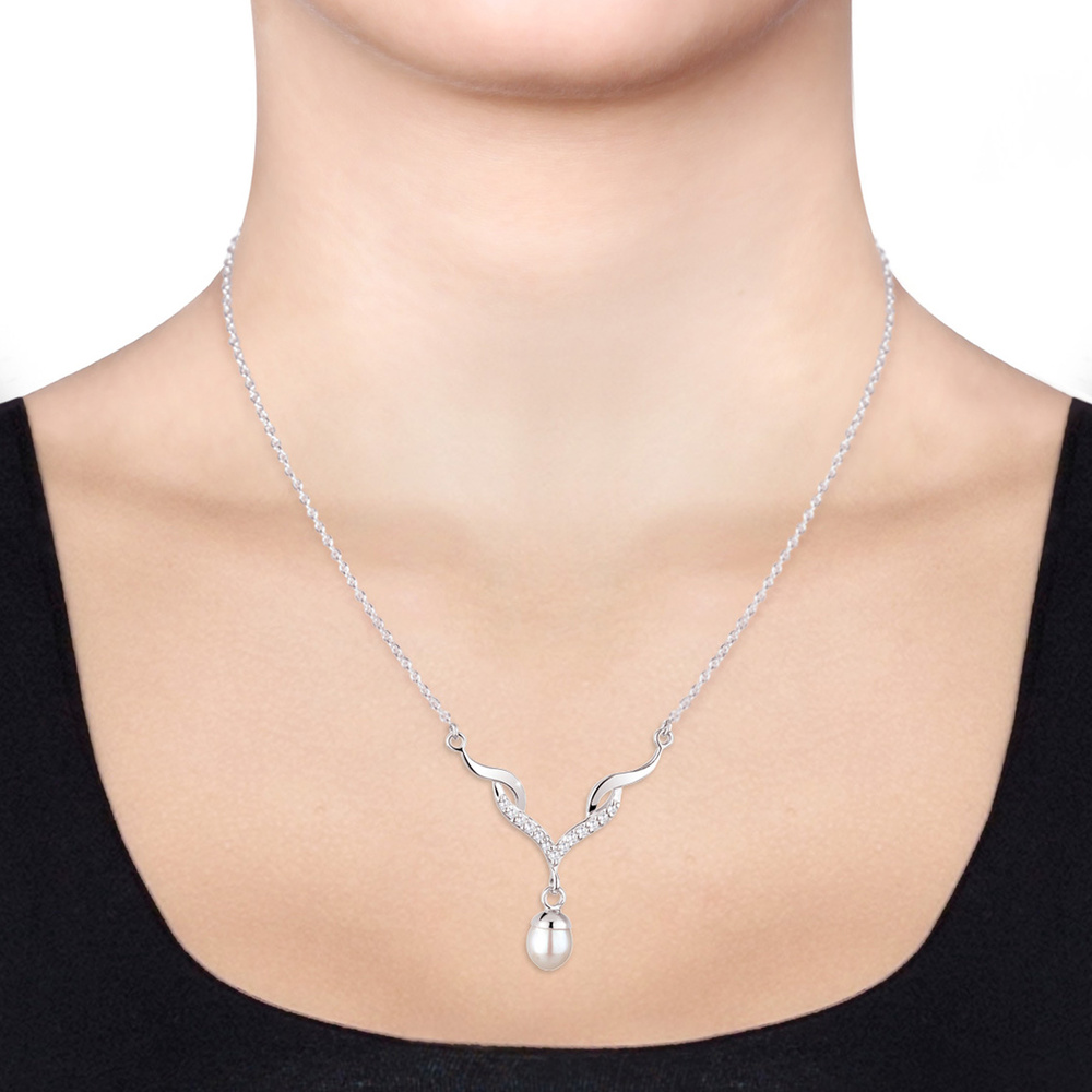 Elli Elli Ensemble de Bijoux Femmes Goutte Pendentif Set clous d'oreilles avec cristau Bijoux