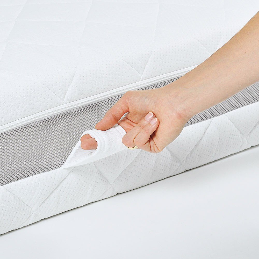 Taschenfederkernmatratze RIBECO Matratze RIBECO 1000 Eco, RIBECO, 25 cm hoch, (Hausstauballergiker geeignet), H3, Matratze, Federkern, angenehmer Liegekomfort, Preisknaller
