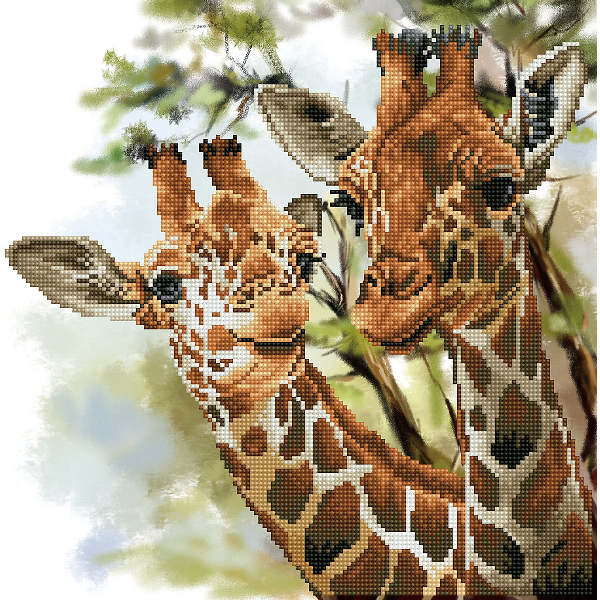 DIAMOND DOTZ® Original Diamond Painting "Tall & Tender“ 40 x 40 cm ab 8 Jahren (DD8.017)