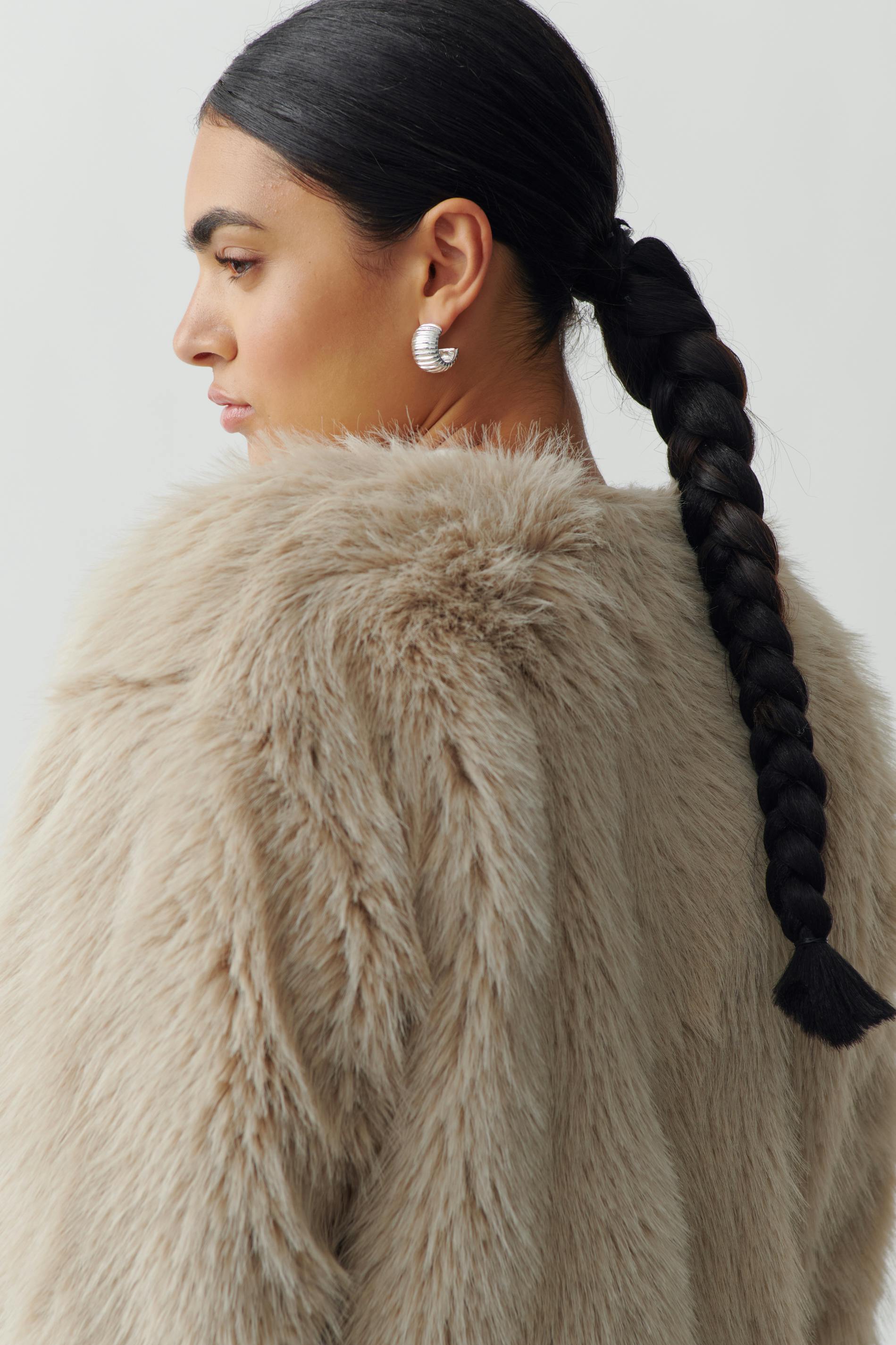 Faux fur jacket
