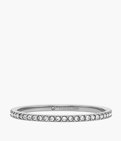 Fossil Bandring Ellis Pavé Glitz Edelstahl