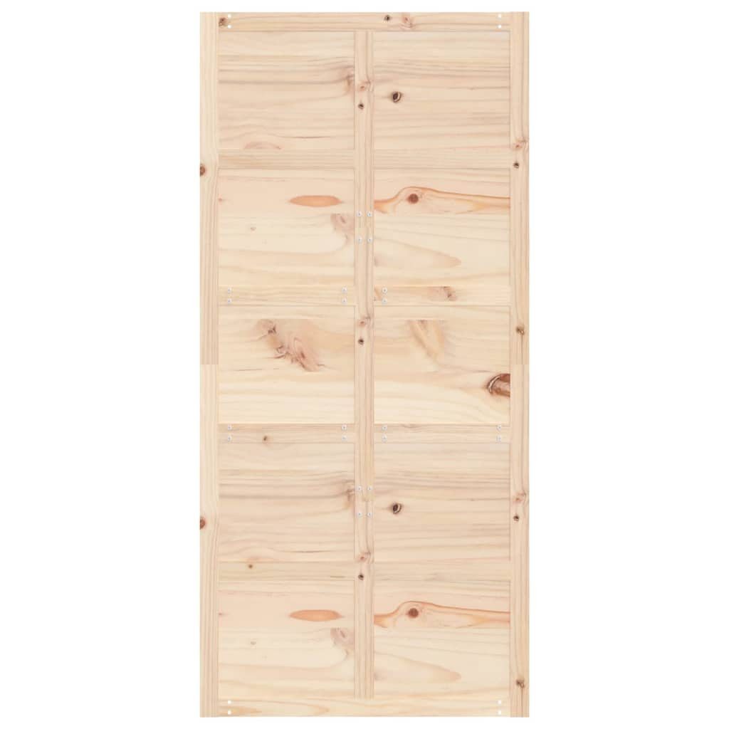 vidaXL Schiebetür Scheunentür 100x1,8x214 cm Massivholz Kiefer (1-St)
