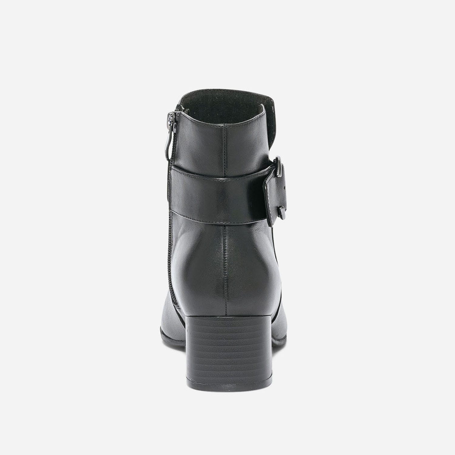 Boots CAPRICE noir en cuir avec bride