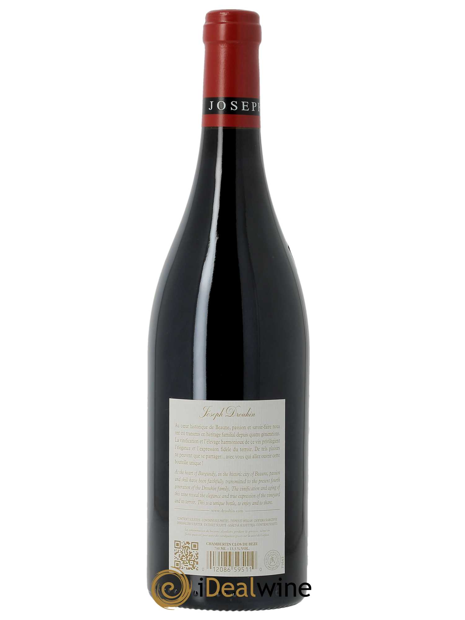 Chambertin Clos de Bèze Grand Cru Joseph Drouhin  2020 - Lot de 1 Bouteille