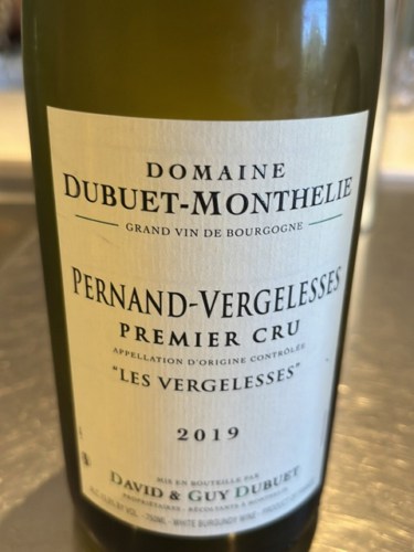 Domaine Dubuet-MontheliePernand-Vergelesses Premier Cru 'Les Vergelesses' Blanc 2021