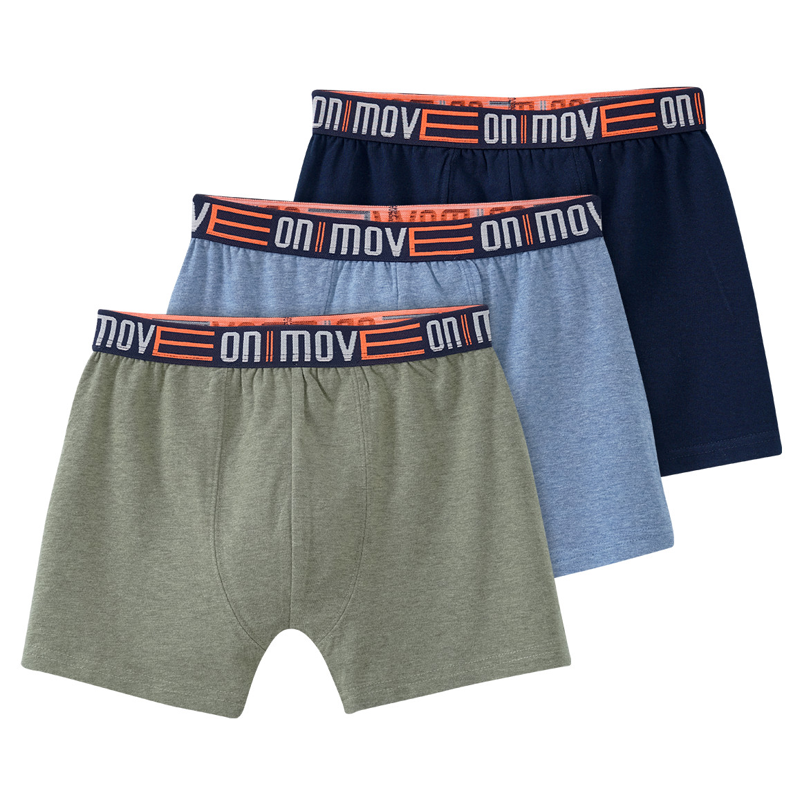 3 Jungen Boxer in Melange-Optik