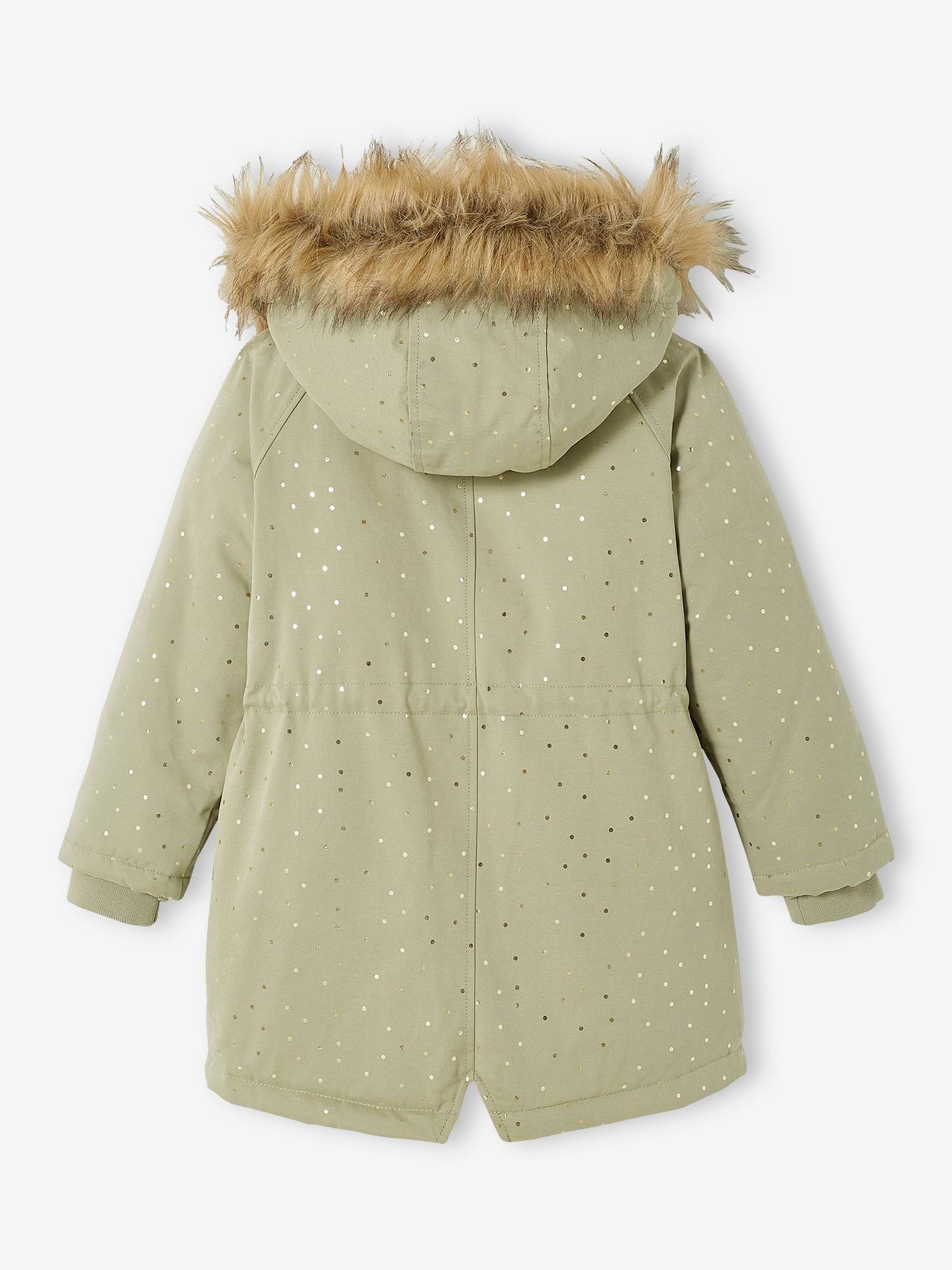 Vertbaudet Mädchen Jacke mit Recycling-Polyester - hellgrün