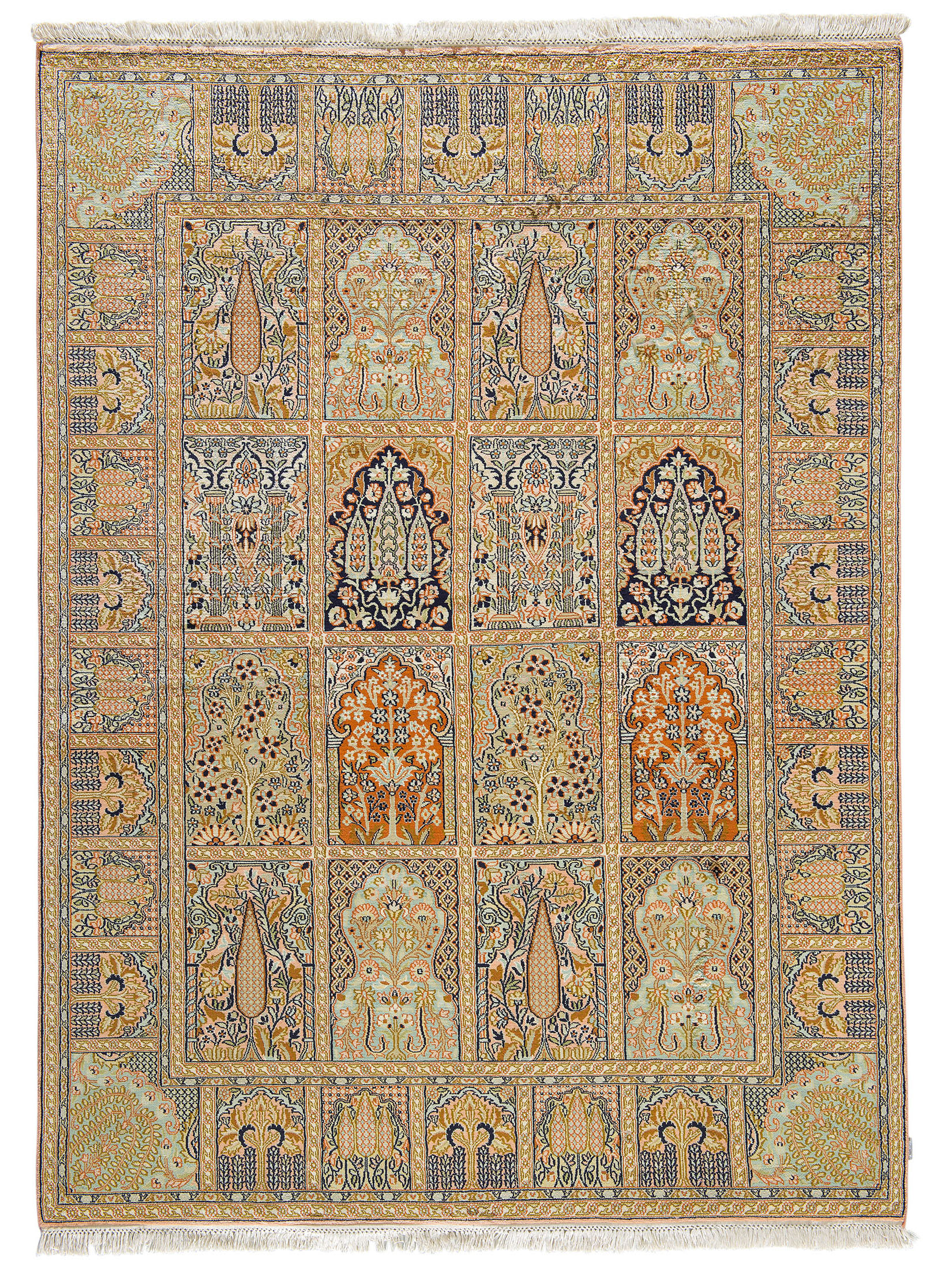 Kaschmir Seide 18/18 ca. 157 x 214 cm, Unikat / Einzelstück