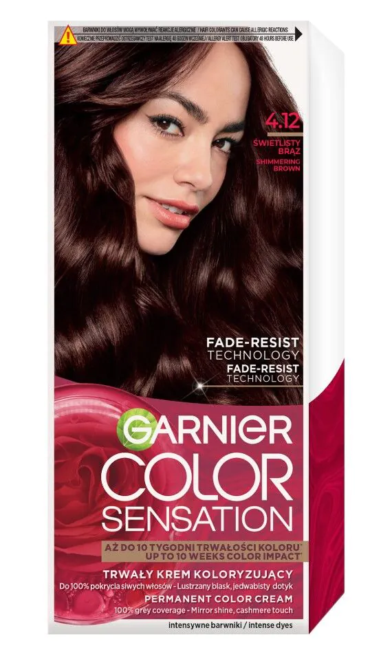 Κρέμα βαφής Garnier Color Sensation 4.12 Φωτεινό καφέ