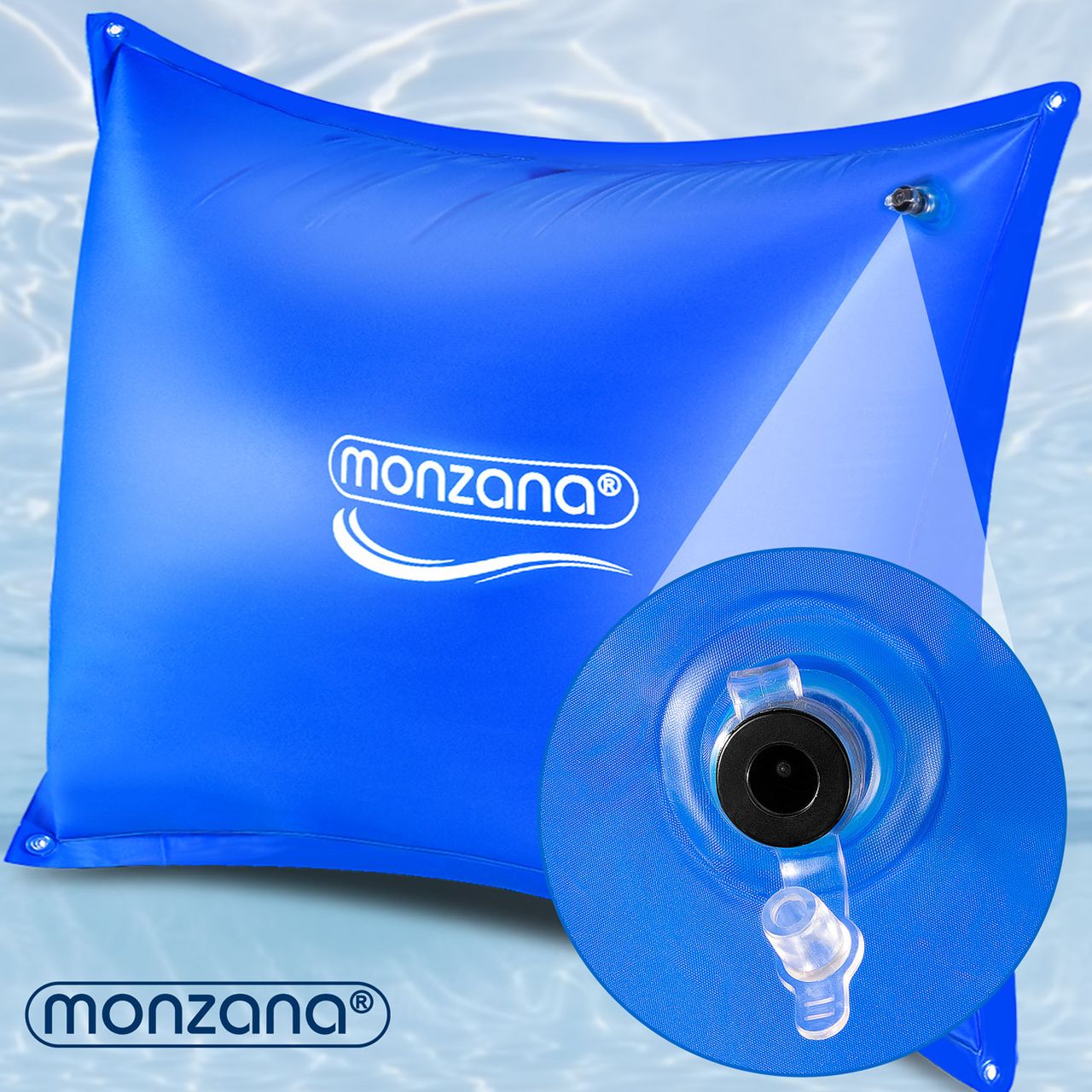 Casaria monzana® Poolkissen XL Blau 240x200cm -20°C