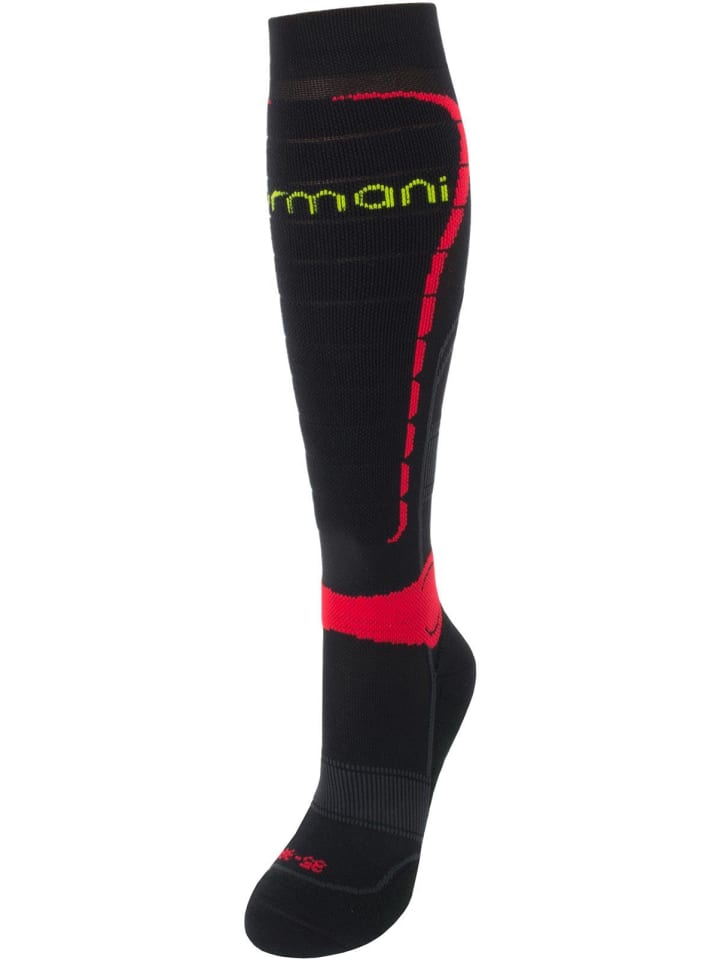 normani Sport-Kompressionskniestrümpfe Style in Schwarz/Rot günstig kaufen