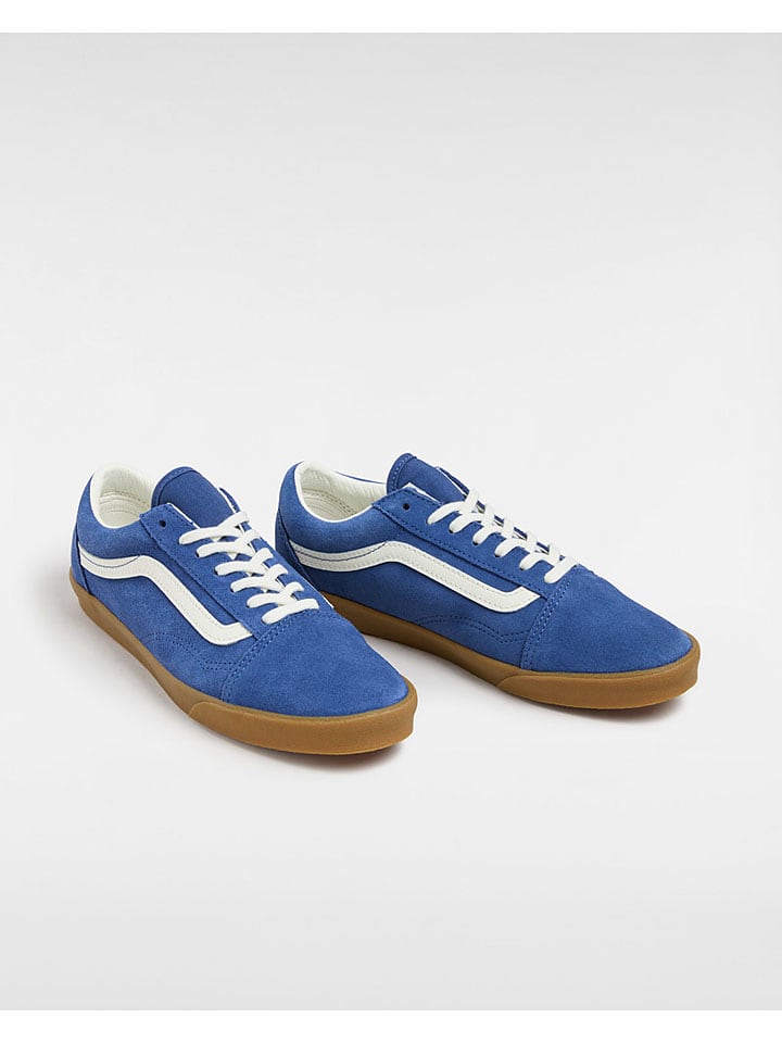 Vans Leder-Sneakers in Blau günstig kaufen