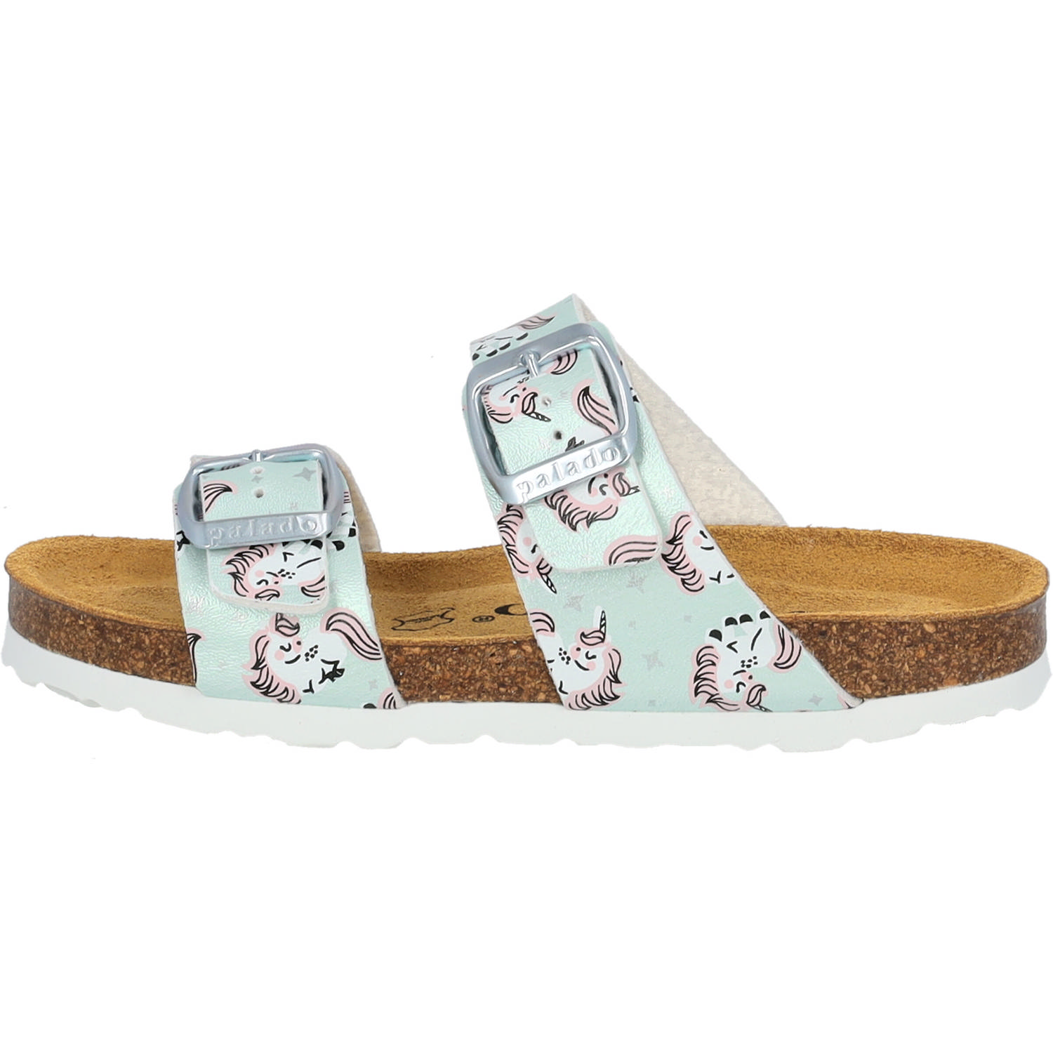 Palado Kids Samos G Print, Pantoletten, Kinder, Türkis Metallic Unicorn