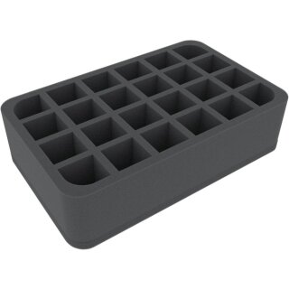 Feldherr 70 mm Half-Size Schaumstoffeinlage mit 24 Fächern