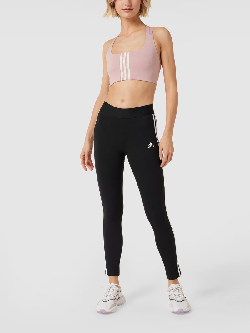 Bustier mit Logo-Streifen in mauve
