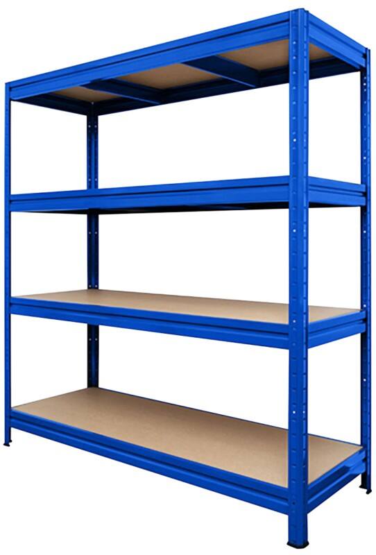 Office Marsahl Weitspannregal 4 Böden Blau 1770 x 1600 x 600 mm