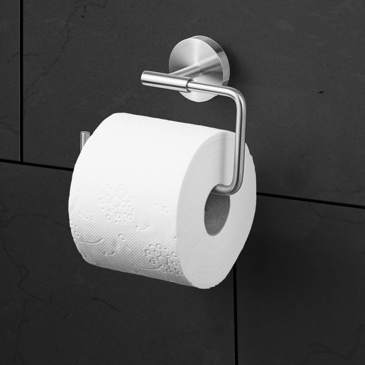 Weles AMARE Luxus WC-Rollenhalter mit Absenkdämpfung - Edelstahl, 5 x 15 x 10,5 cm
