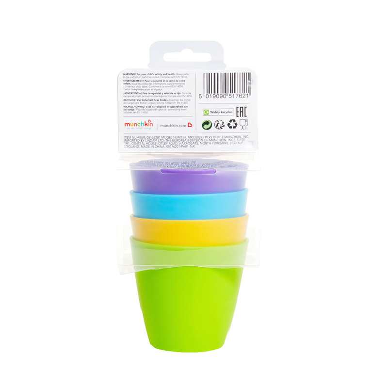 Lot de 4 verres multicolores Munchkin
