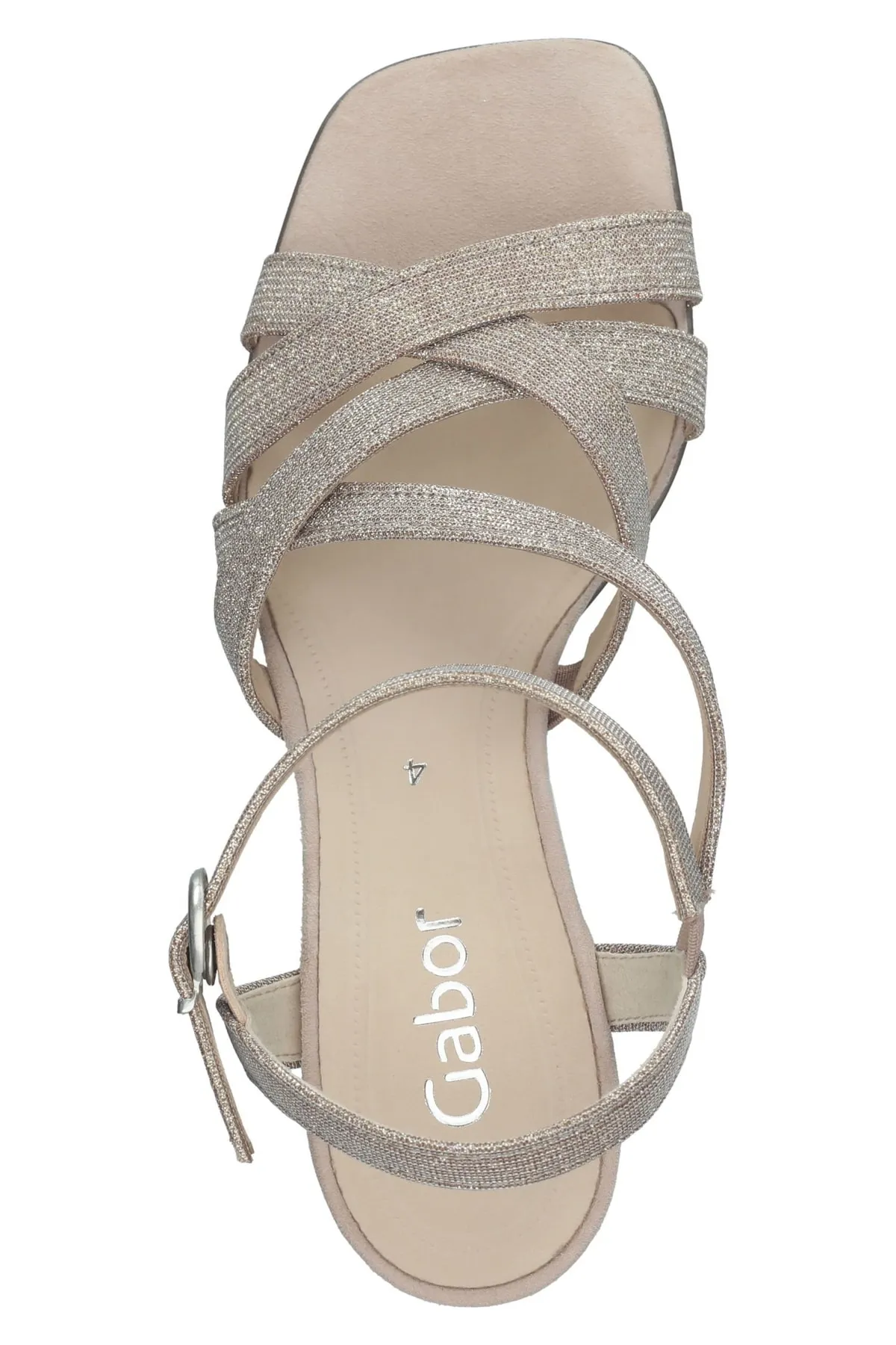 GABOR  Sandalette - Beige - Blockabsatz