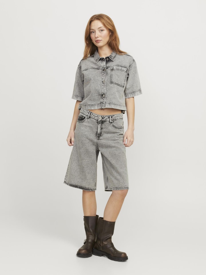 JJXX Jeans-Shorts in Light Grey Denim günstig kaufen