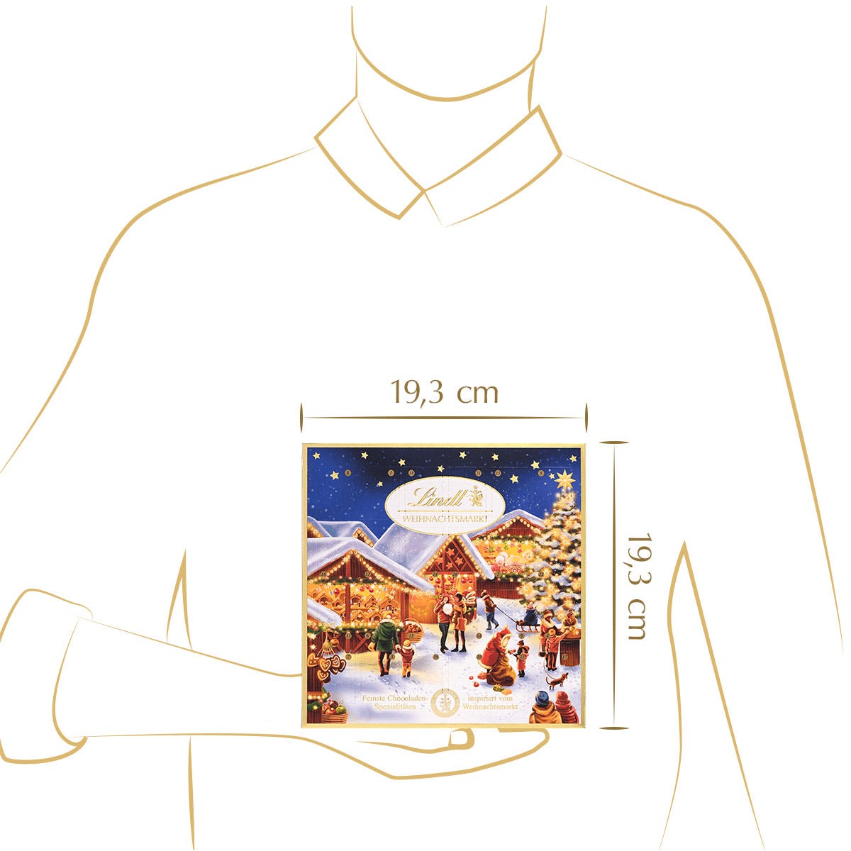 Weihnachtsmarkt Mini-Tisch-Adventskalender, 115g