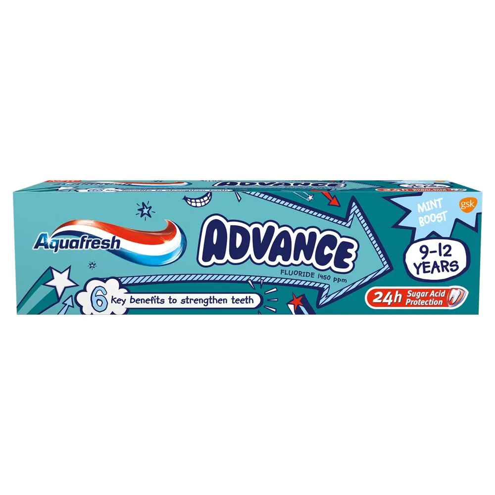 Pasta za zube Aquafresh Advance za djecu od 9 do 12 godina