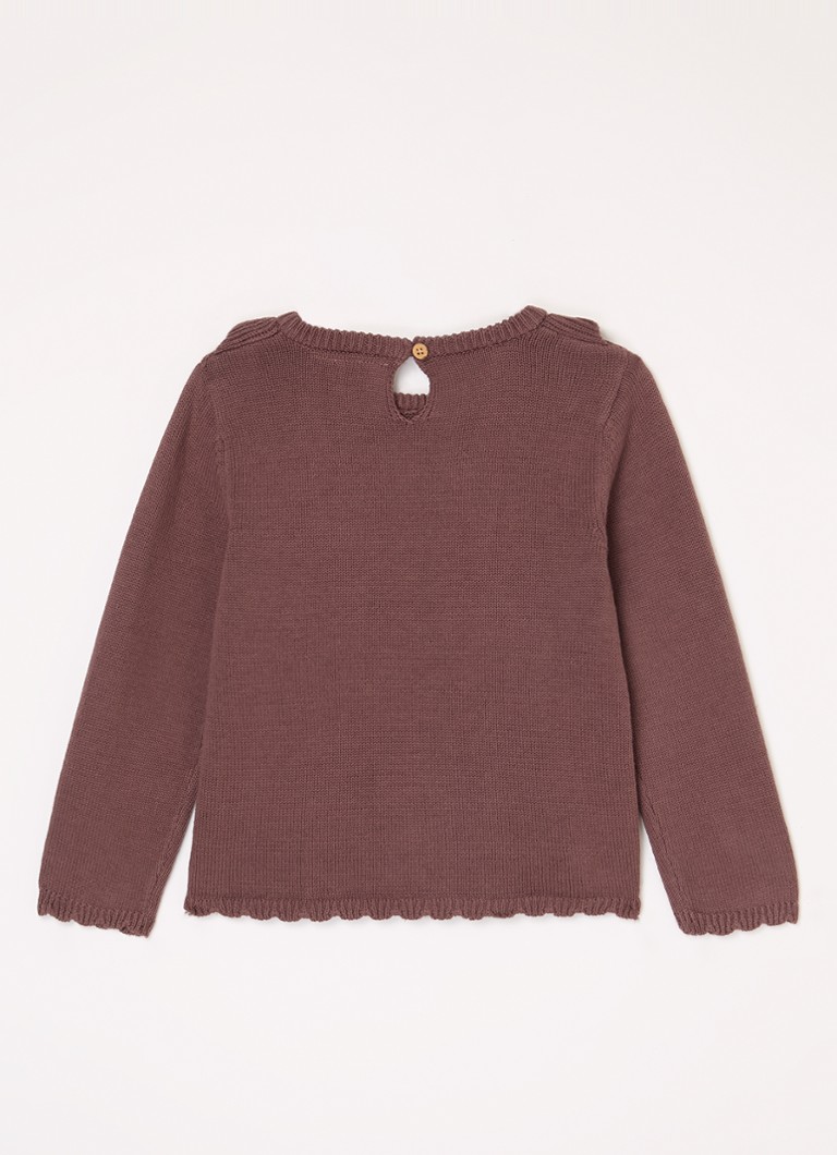 Lil 'Atelier NMFLaguna fine-knit sweater made of organic cotton