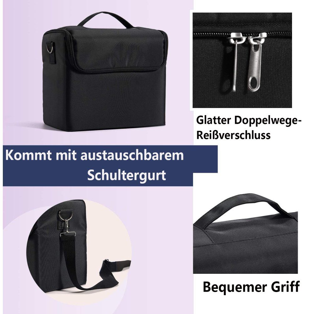Fokelyi Kosmetikkoffer Makeup Kosmetikkoffer,Tragbare Reise Künstler Aufbewahrungstasche