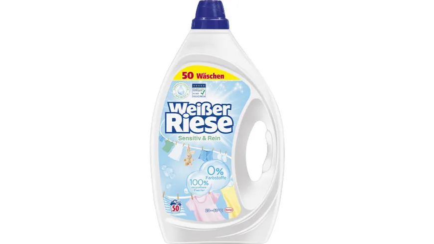 Weißer Riese Gel Sensitiv & Rein 2.5 l