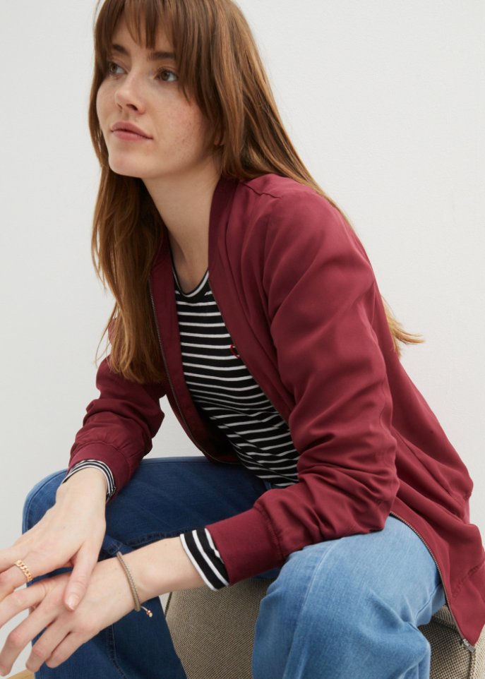 Blousonjacke mit Reißverschluss