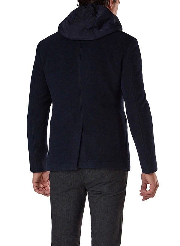 JOOP!, Sakko Hoodney, Slim Fit, Woll-Fleece, nachtblau