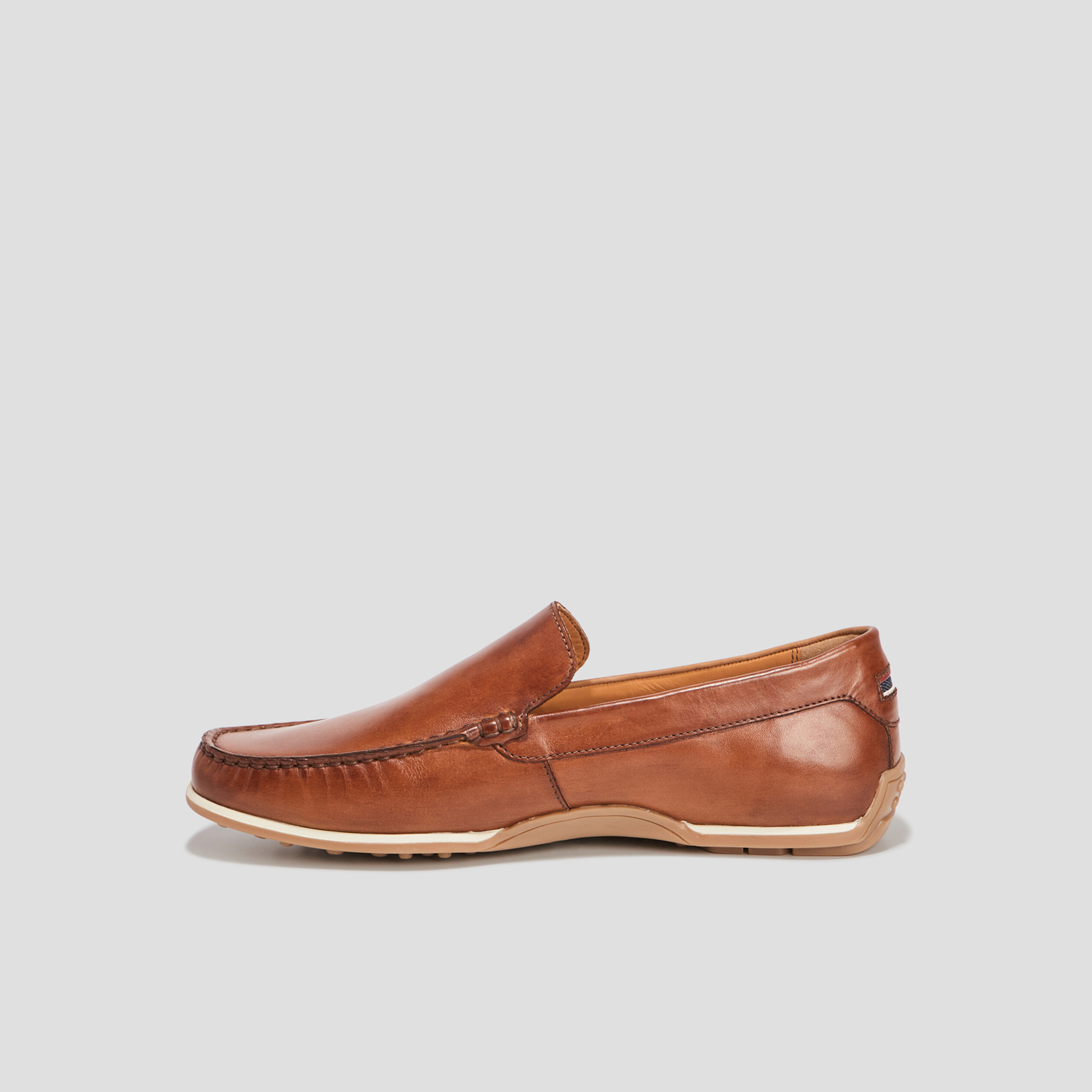 Mocassins en cuir marron homme | La Halle