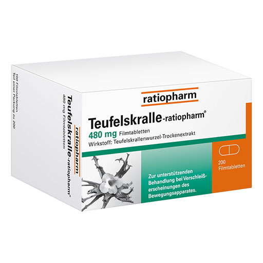 TEUFELSKRALLE ratiopharm Filmtabletten  200 St  Filmtabletten