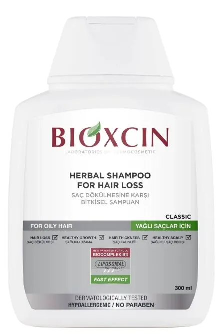 Bioxcin Classic biljni šampon za masnu, oslabljenu kosu sklonu opadanju