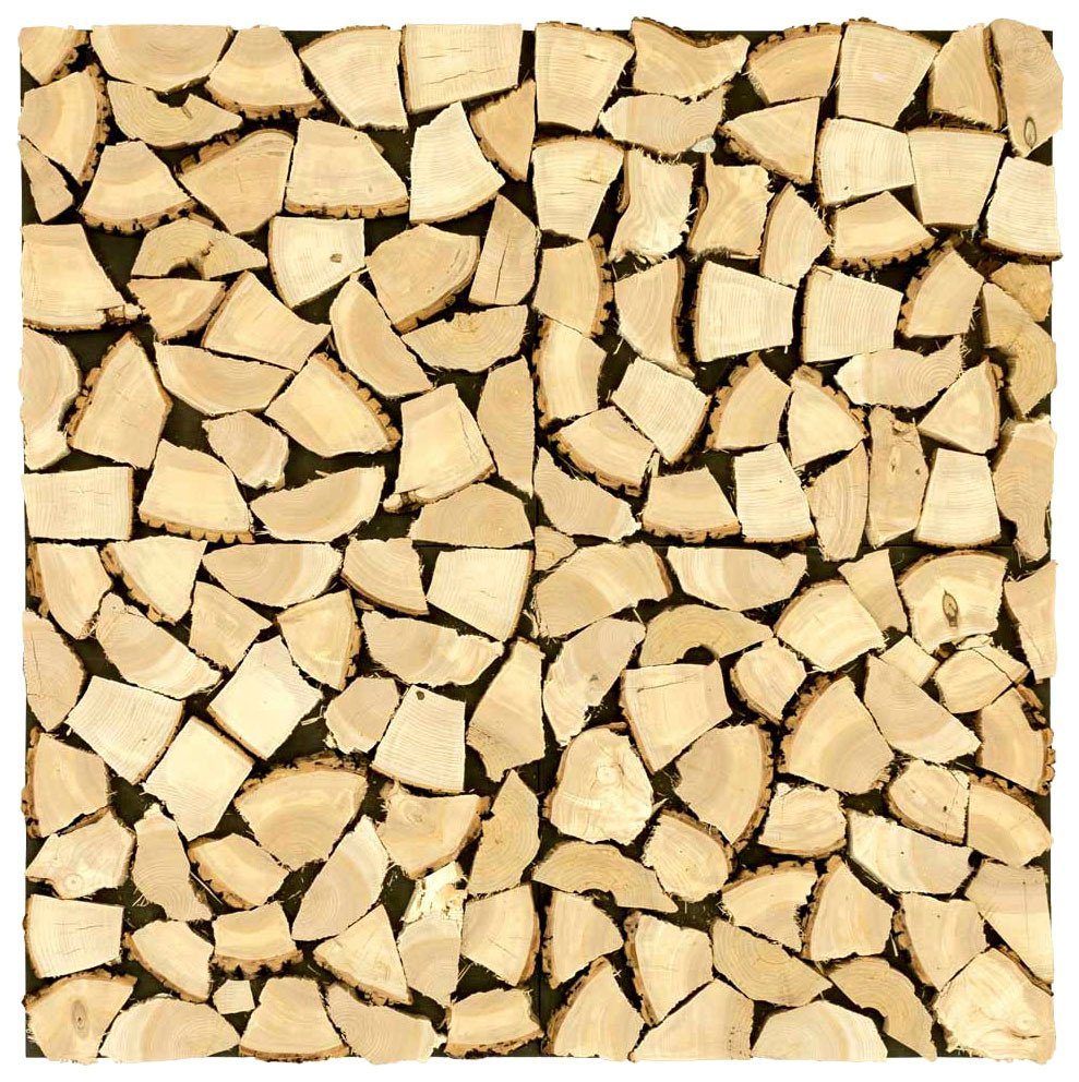 Wodewa Wandpaneel Kaminholz-Board large, BxL: 50x50 cm, 0,25 qm