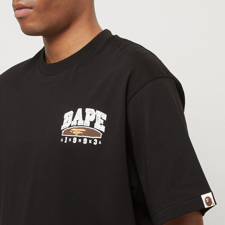 A Bathing Ape Hand Draw BAPE Tee black