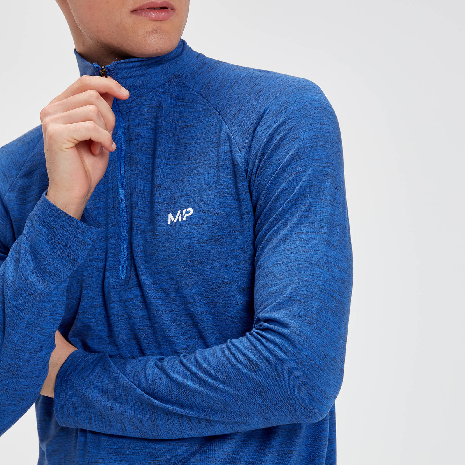 MP Performance 1/4 Zip - Noir et Bleu