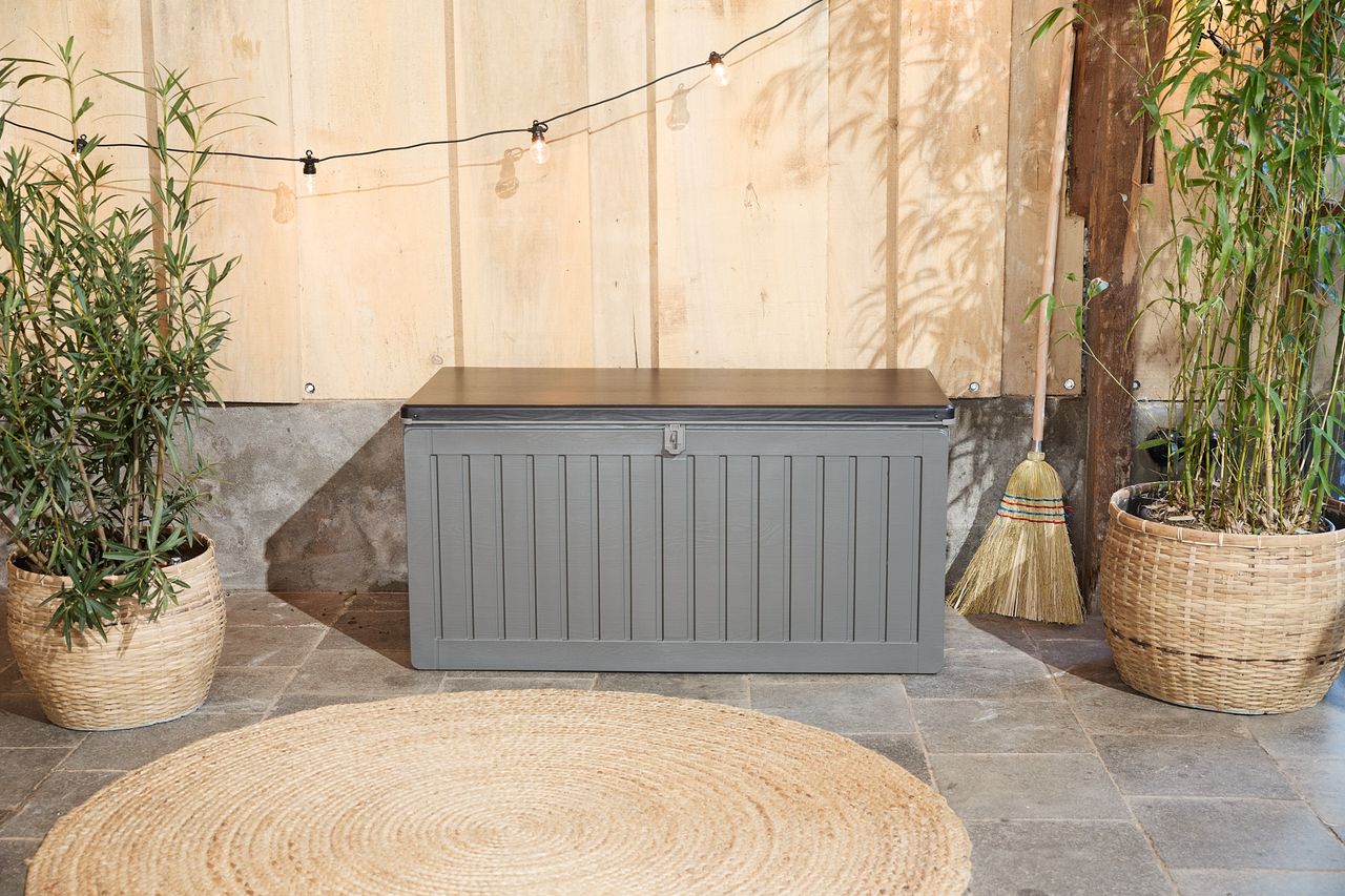 909 OUTDOOR Premium-Gartenbox grau