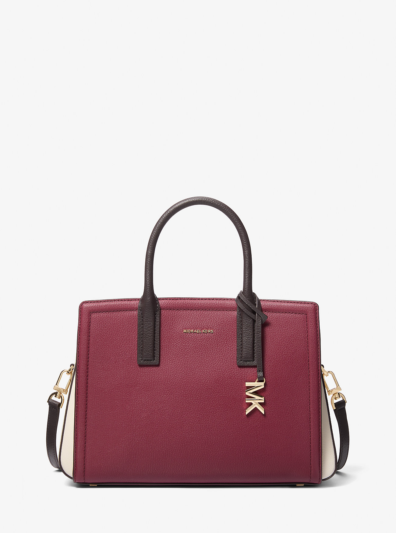 Laila Medium Color-Block Pebbled Leather Satchel - MULBERRY MLT