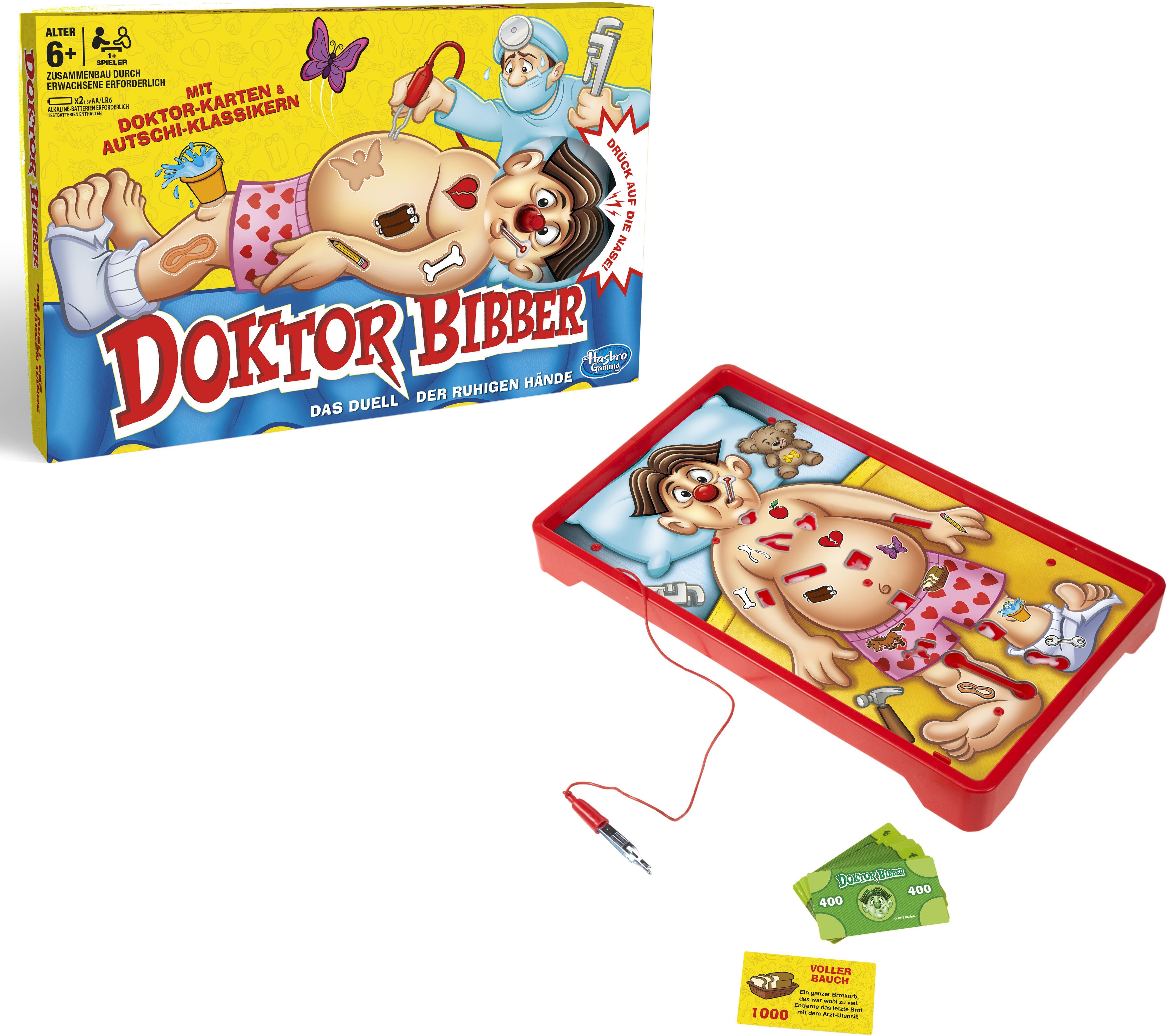 Hasbro Spiel, Hasbro Gaming, Doktor Bibber, Made in Europe