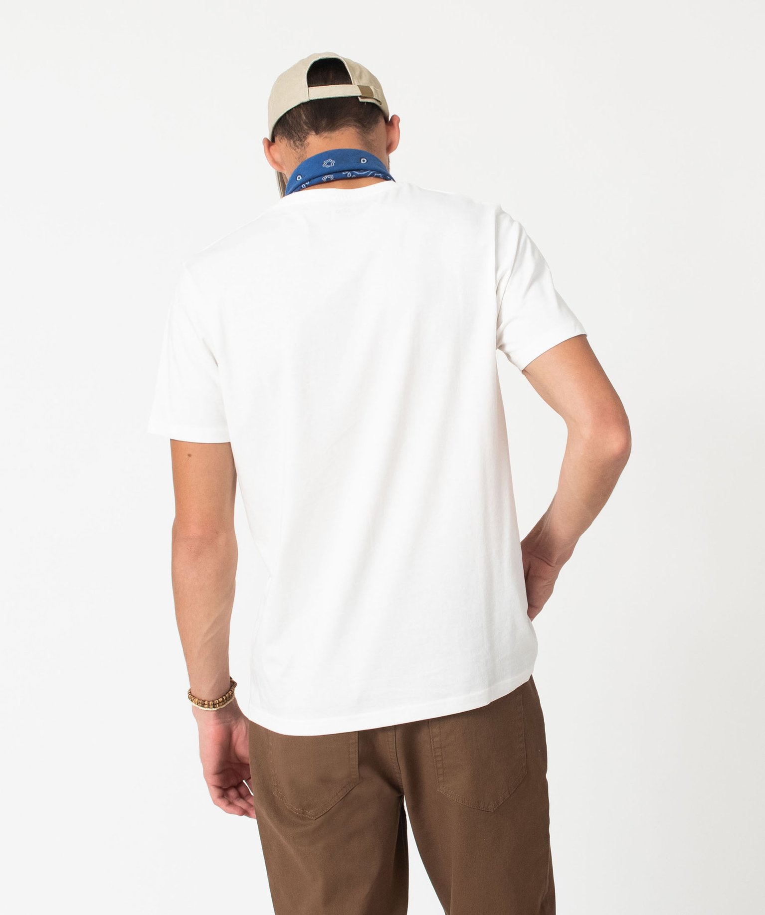 Tee-shirt manches courtes imprimé fantaisie homme blanc | GEMO